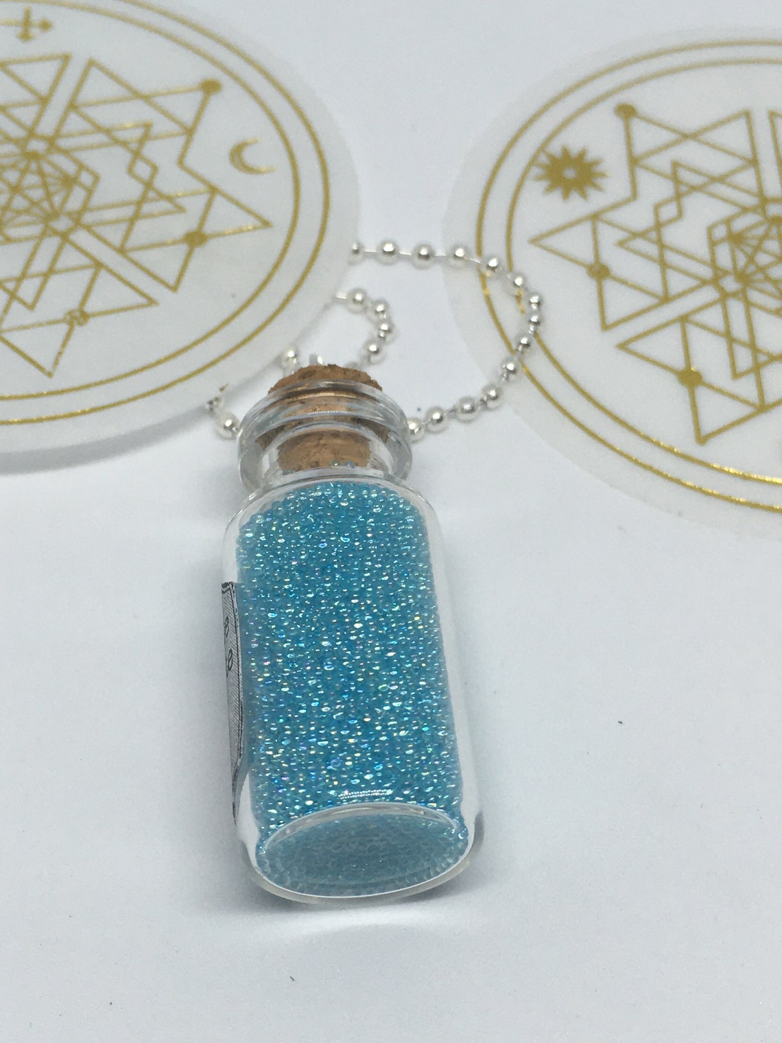 Zombie Antidote Potion Bottle With Necklace, Resident Evil Inspired