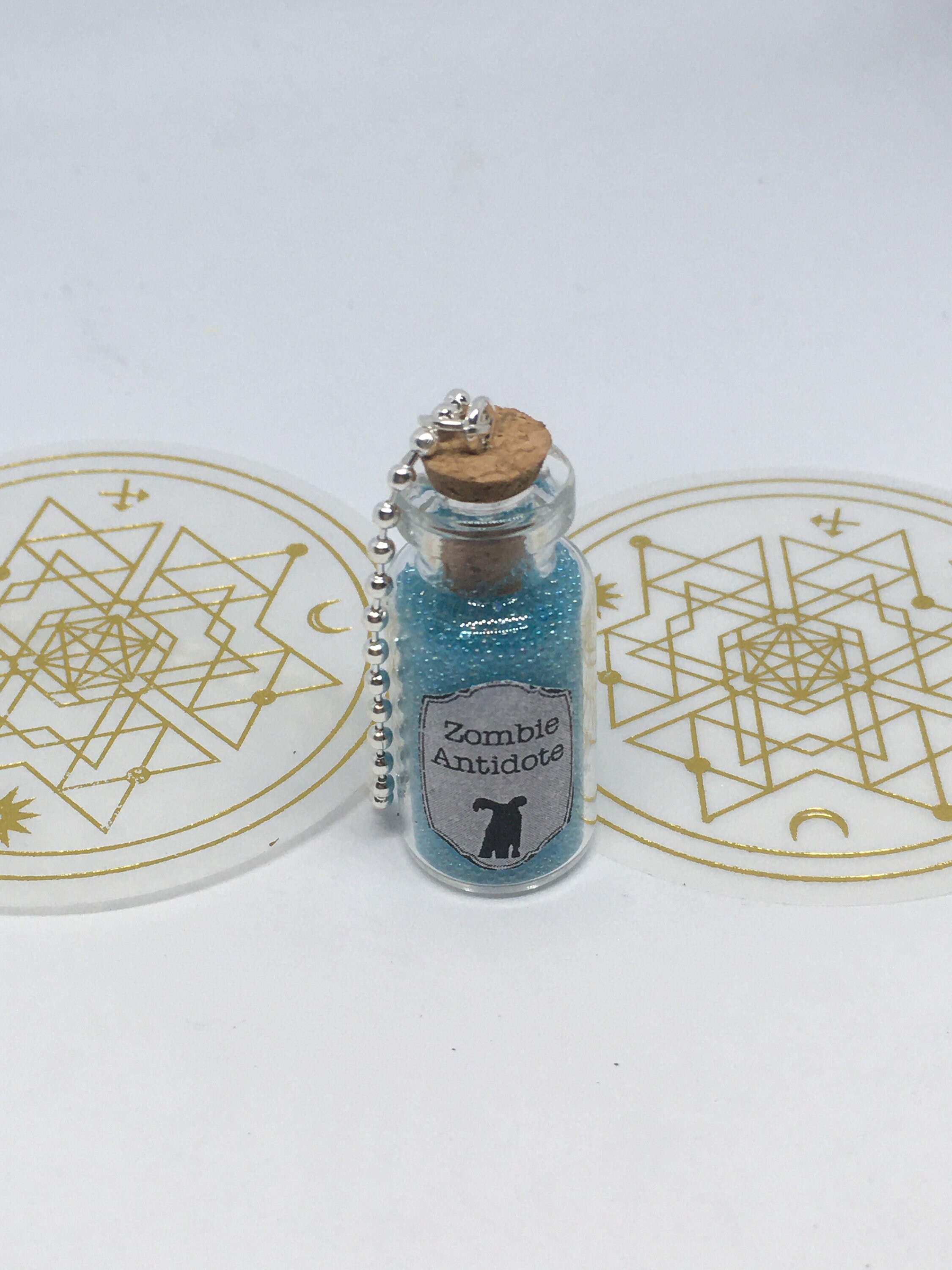 Zombie Antidote Potion Bottle With Necklace Resident Evil Etsy