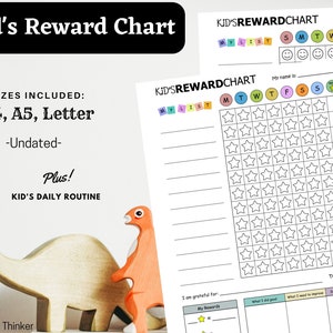 Reward Chart for Kids | Responsibility Chart | Kids Reward Chart | Kids Chore Chart | Behavior Reward Chart | Reward Chart Printable | PDF