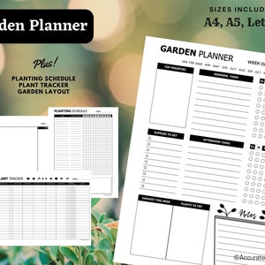 Gardening Planner | Garden Planner Printable | Gardening Log | Garden Journal | Planting Schedule | Garden Tracker | Gardening Schedule