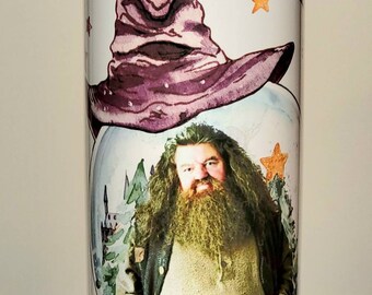 Hagrid inside of snow globe,  20 oz Tumbler, custom created, fast weekly shipping!