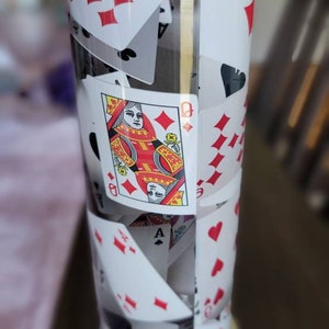 Poker Playing Cards 20 oz stainless steel tumbler!