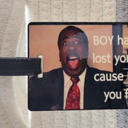 The Office LUGGAGE TAG Personalized Custom Bag Tag Stanley Etsy