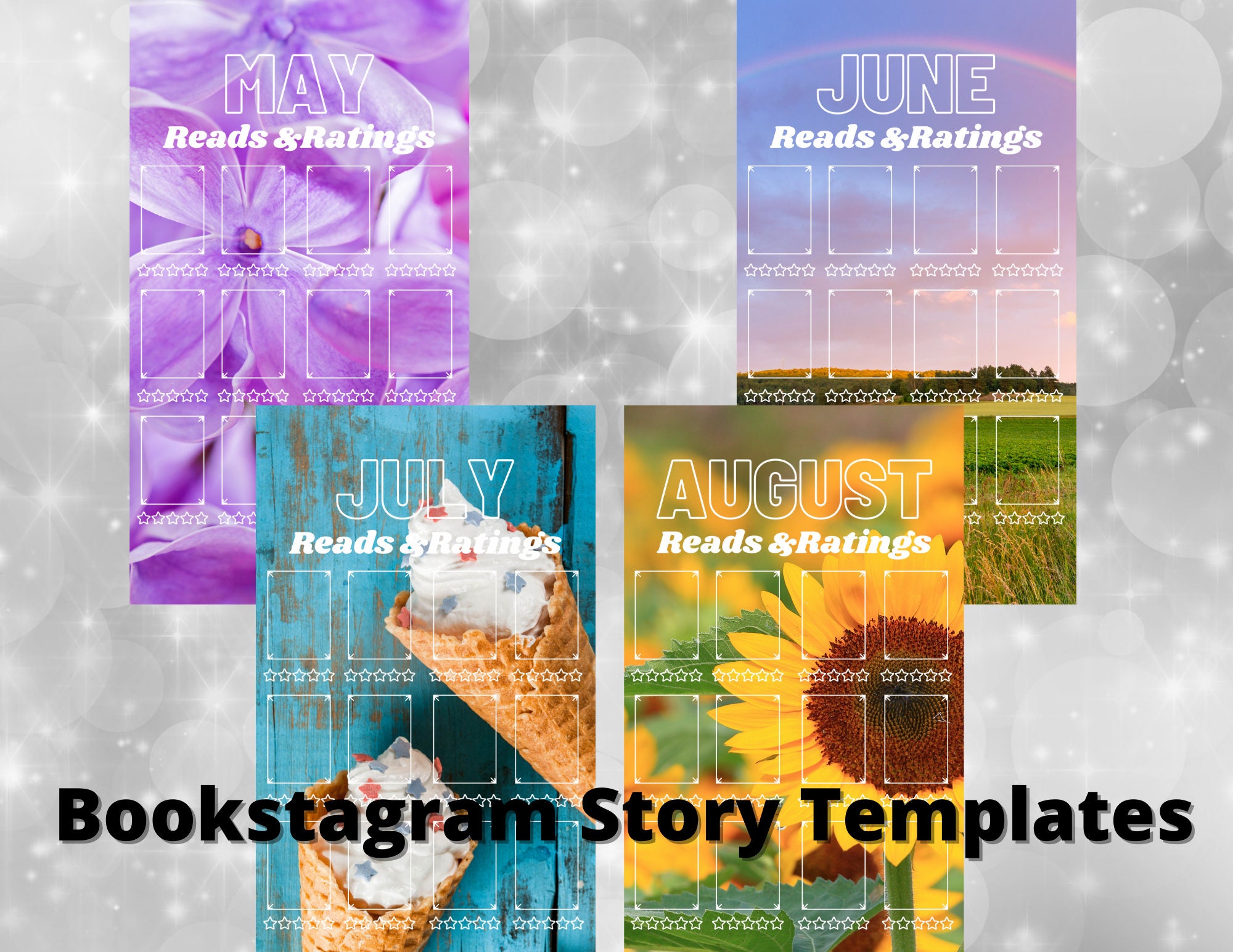 Instagram Bookstagram Story Templates Etsy