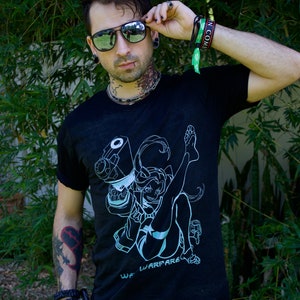 Cyberpunk Anime Waifu Graphic Tee