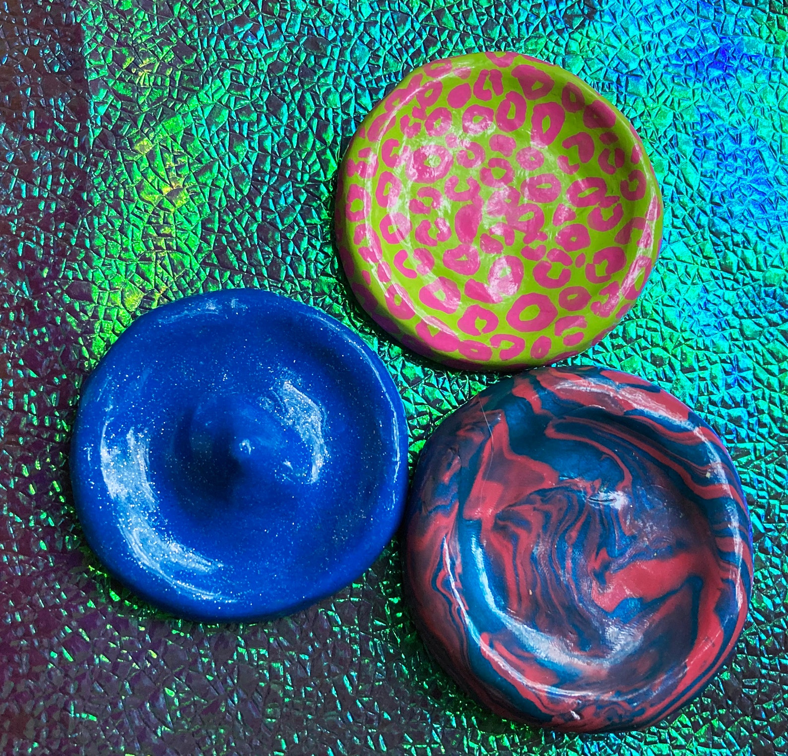 CUSTOM handmade polymer clay ashtrays/ trinket dish tray knick Etsy