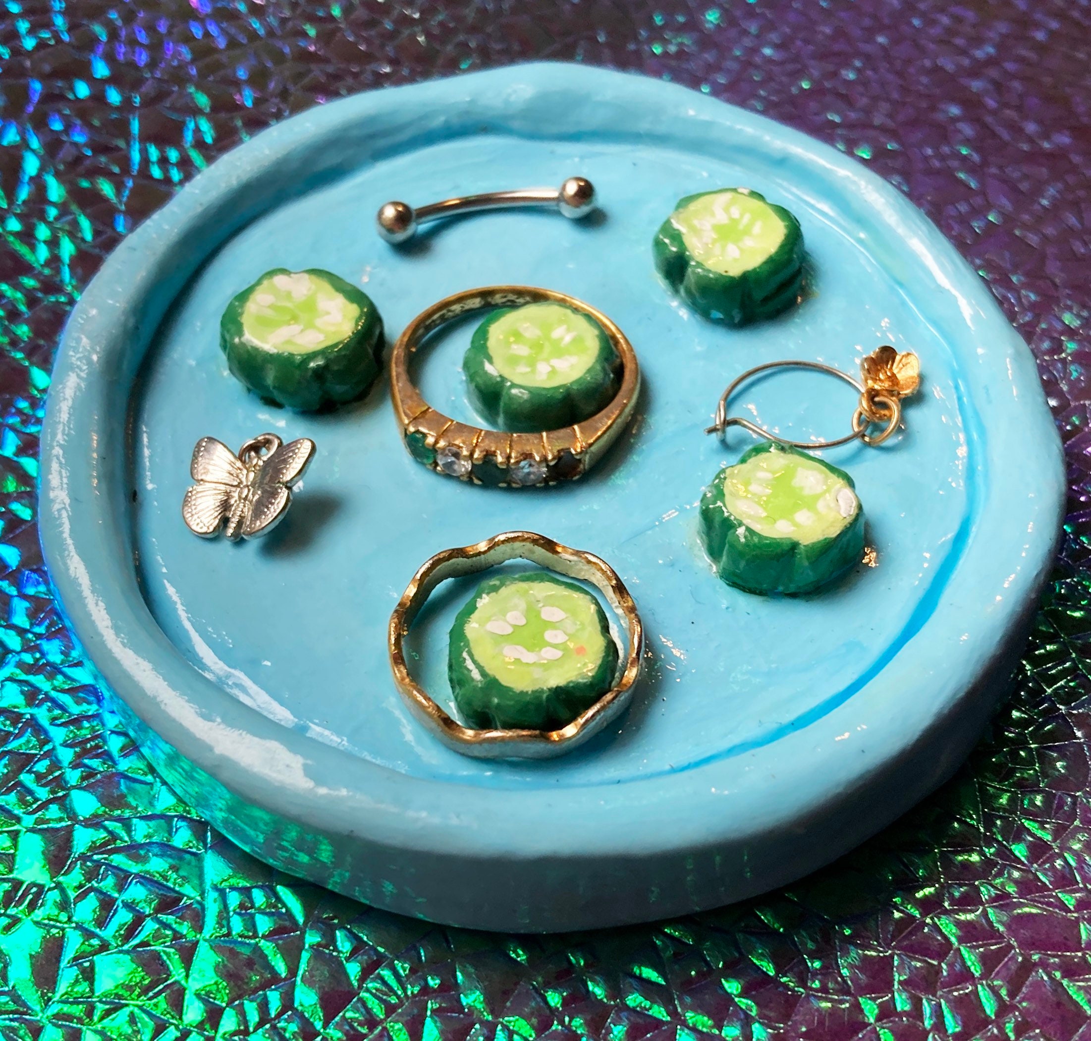 CUSTOM handmade polymer clay ashtrays/ trinket dish tray knick Etsy