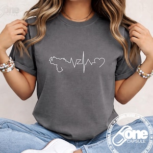 Mapa de Venezuela SVG PNG – Diseño Linea de Vida (Descarga Digital)