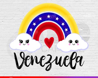 Venezuela Flag Rainbow SVG | 7 Estrellas Design (Digital Download)