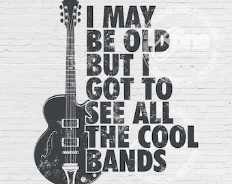 Bands Gitarre PNG, transparenter Hintergrund, Musikliebhaber Design, digitaler Download