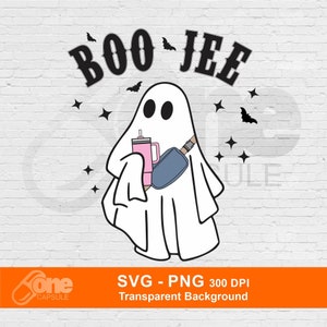 Boo-Jee herfst Halloween geïnspireerd Svg-Png | Boo Jee Ghost Stanley-silhouet voor Cricut | Leuk spook-png-bestand | Halloween-png | Digitaal bestand