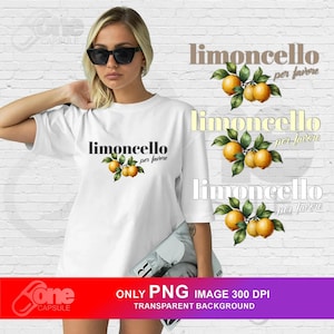 Limoncello per favore Italiano Png / Costa de Amalfi Limones italianos Png / Limoncello Png / PNG transparente / Descarga instantánea / Archivo digital