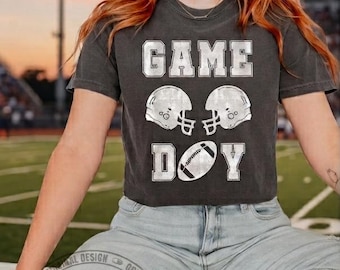 SVG para día de partido de fútbol americano, PNG para día de partido, diseño de camiseta de fútbol americano universitario, SVG para mamá de futbolista, archivo de corte Cricut Touchdown, descarga instantánea.