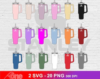 Stanley Tumbler Silhouette - SVG PNG Bündel, Cricut bereit (Digitale Datei)