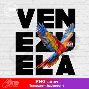 Venezuela Guacamaya Png | Venezuela Design | Venezuela Libre | Hasta el final | DTF - Sublimacion |Archivo Digital