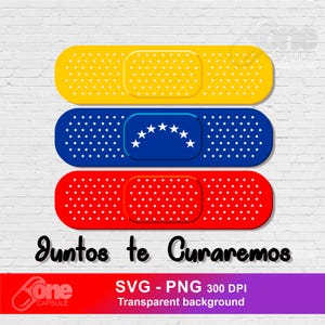 Venezuela Juntos te Curaremos Png - Svg | Venezuela Design | Venezuela Libre | Hasta el final | DTF - Sublimacion |Archivo Digital