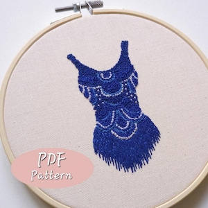 T Swift Inspired Midnights Bodysuit, Eras Tour, Embroidery Pattern, PDF Download, Hand Embroidery