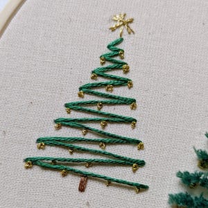 Christmas Trees Embroidery Pattern PDF Download, Hand Embroidery ...