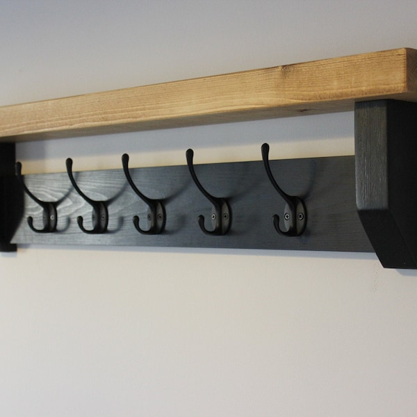 Coat Hooks With Shelf Etsy UK