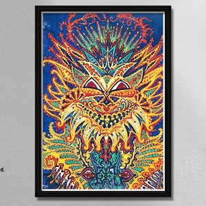 Louis Wain: psychedelische katten, klassieke kunstafdruk