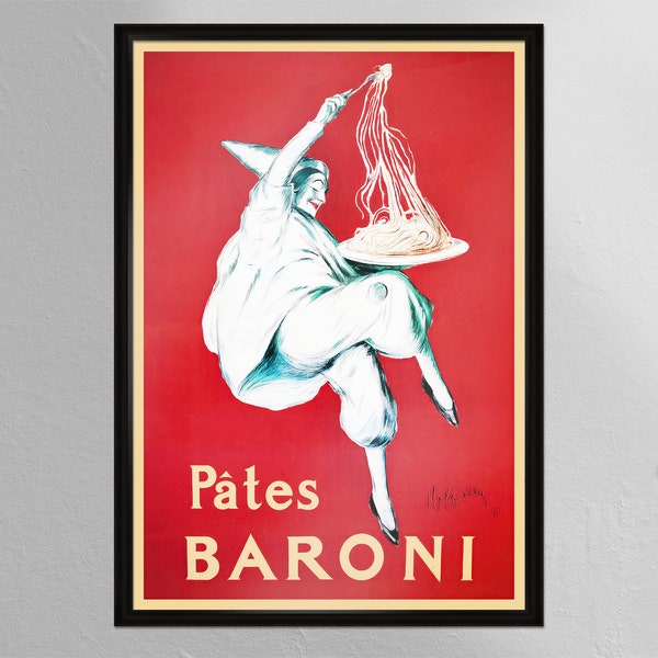 Pates Baroni - Vintage Pasta Art Poster - Print