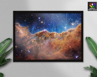 Carina Nebula-tryck: James Webb-teleskopet, väggkonst med Vintergatan