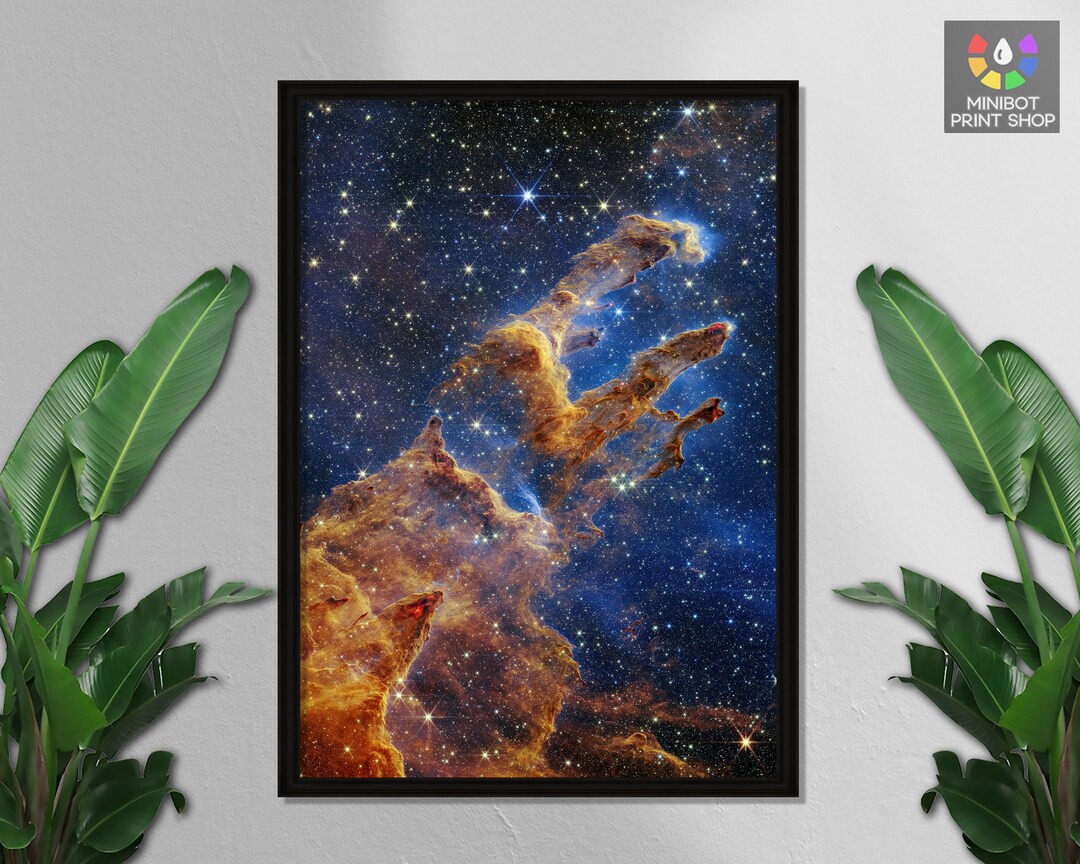 James b Space Telescope the Pillars of Creation Milky Way Etsy UK