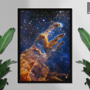 James Webb Weltraumteleskop, Die Säulen der Schöpfung, die Milchstraßengalaxie, Qualitätsdrucke, Wanddekoration, Wandkunst, Wohnkultur, Cooler Weltraum Poster