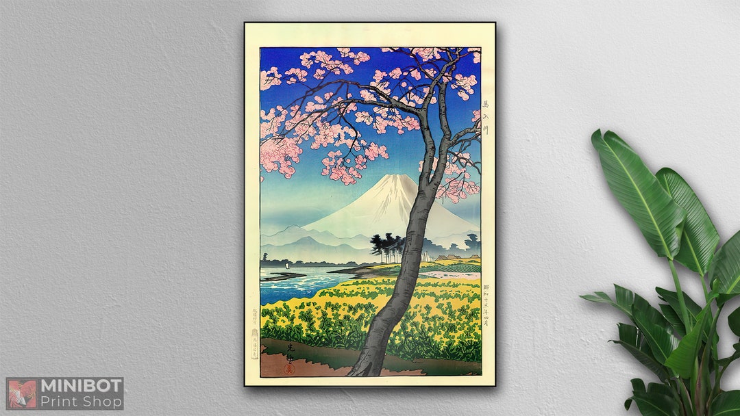 Tsuchiya Koitsu - River Banyu Spring Woodblock Print - Japanese Wall ...