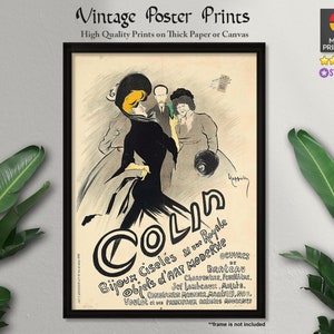 Póster de arte vintage, Colin (1903), carteles publicitarios, carteles antiguos, arte vintage, impresiones de calidad, decoración de pared, arte de pared, decoración de pared, impresión
