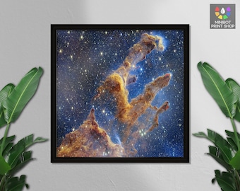 Pillars of Creation Print: James Webb Telescope, Milky Way Galaxy