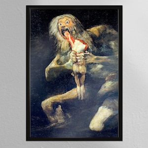 Saturn Devouring His Son - Francisco Goya , Classic Art Print