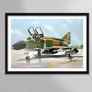 F-4 Phantom - Splash Five - US Luftwaffe - Konzept Illustration - Kunstwerk - Wandkunst