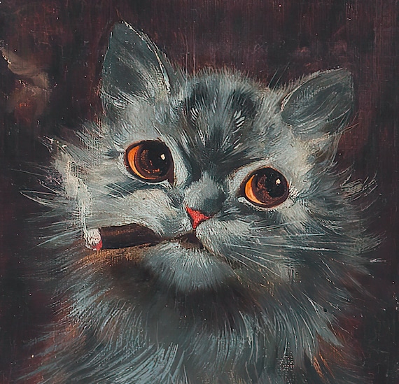 Wee Blue Coo Louis Wain Geburtstagskarte – Bar Tiere Mit Katzen, 12,5x17,5 Cm
