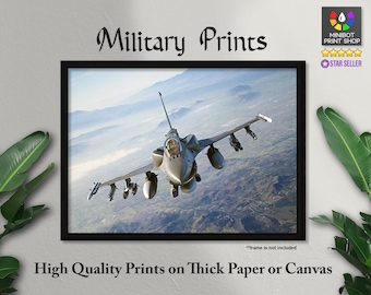 F-16 Fighting Falcon Poster: Military Wall Art