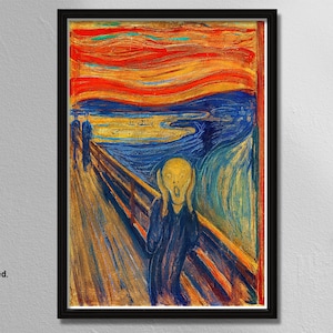 Edvard Munch - The Scream , Classic Art Print