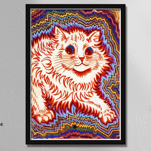 Louis Wain - Chats psychédéliques, Impression d'art classique