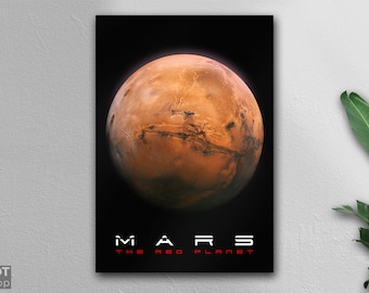 Mars True Color Print Poster - Etsy