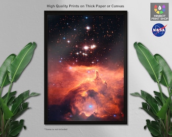 Hubble Telescope Print: Mystic Mountain Carina Nebula, Space Wall Art
