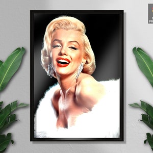 Marilyn Monroe Photograph Poster, Blonde Bombshell, American actress, singer, model, Quality Prints, Wall decor,  Wall Art, Wall Hangings