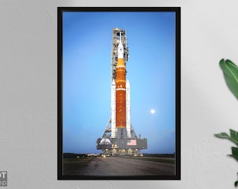 Artemis-uppdraget Poster: NASA Orion rymdfarkost väggkonst