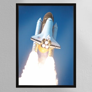 Nasa Discovery Launch - space shuttle -  Poster on Paper or Canvas - Wall Art
