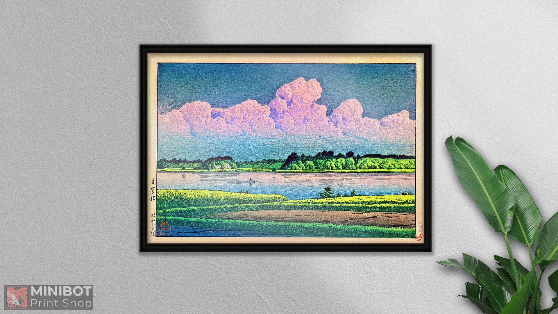 Kawase Hasui (1933) Lake Teganuma - Japanese Scenery