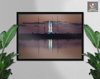 Artemis 1 Launch Poster: NASA Space Rocket Print
