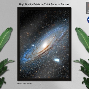 La impresión fotográfica de la galaxia de Andrómeda, gran nebulosa de Andrómeda, cartel de espacio fresco, impresiones de calidad, decoración de pared, arte de pared, decoración del hogar, tapices