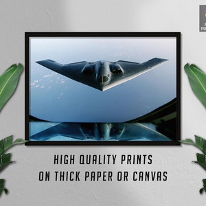 Northrop B-2 Spirit Bomber War Plane, Military Poster Print, U.S Air Force Poster, Cool Gifts, Wall Art, Wall Decor, Quality Prints