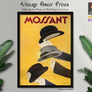 Mossant (1938) , Advertising Vintage Posters,Leonetto Cappiello,Vintage Poster,Quality Prints,Wall Decor,Wall Art,Home Decor