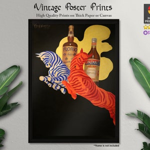 Póster Per Florio Cinzano (1930), carteles publicitarios, Leonetto Cappiello, carteles antiguos, impresiones de calidad, decoración de pared, arte de pared, decoración del hogar