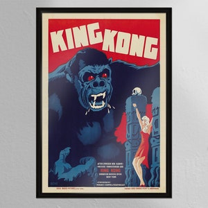 King Kong - Vintage Movie Poster - Wall Art