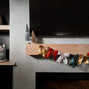 The VERY CHRISTMAS Coquette Bow Garland | Holidays | Mantel Decor | Home Decor | Boho | Holiday Decor | Gifts for her | XMAS | Living Room